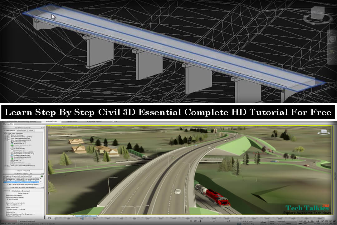 Free Download Civil 3D Essential Complete HD Tutorial