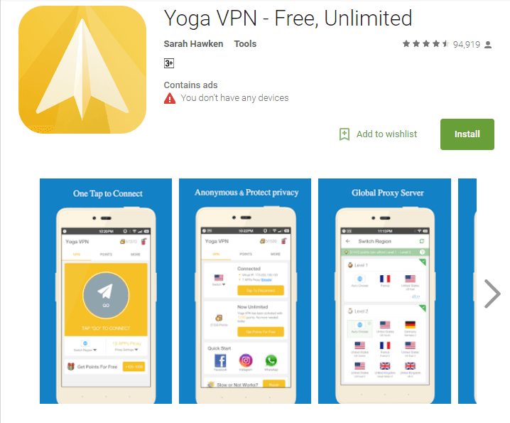 Yoga VPN Best Free Unlimited VPN Apps for Android 2017 to Stay Private and Secure
