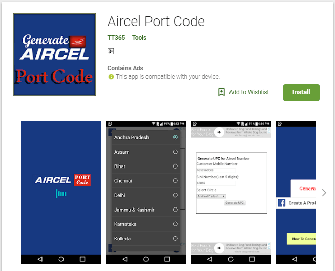 Port Out From Aircel To Any Network