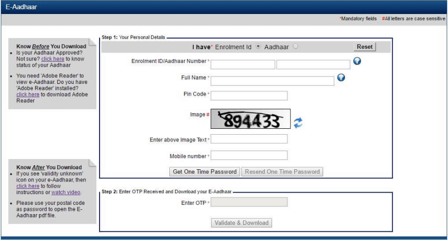 Aadhar Card Download Online, Check Status, Update 2022
