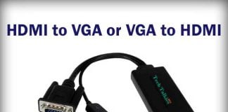 Convert HDMI to VGA or VGA to HDMI