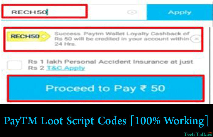 PayTM Loot Script Recharge Codes