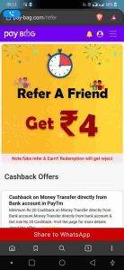 paybag refer and earn money
