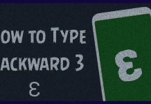 How to Type Backwards 3 as Ɛ on Android, iPhone, PC